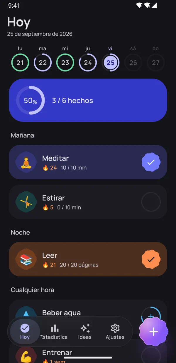 Crea hábitos que duran