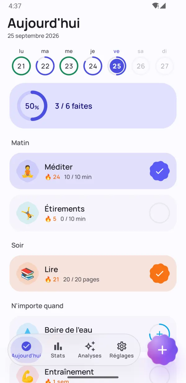 Des habitudes qui durent