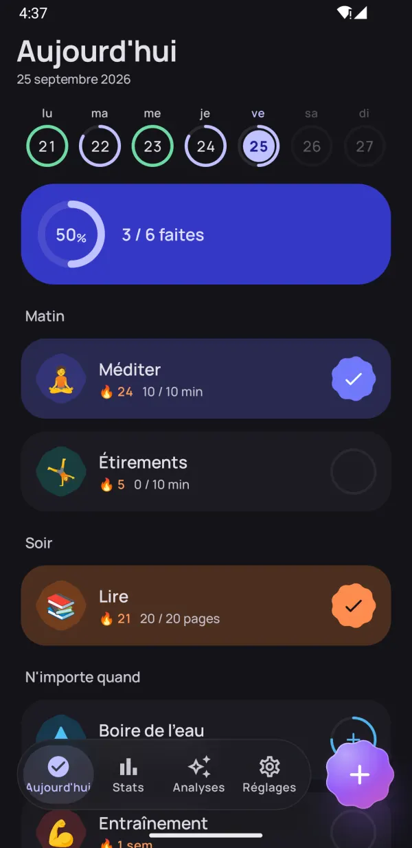 Des habitudes qui durent